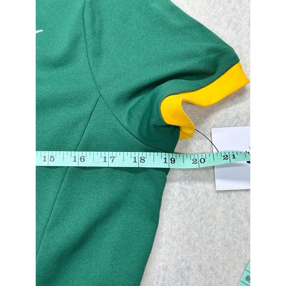 Nike Polo Shirt Womens Large Pine Green Yellow Dri-FIT Athletic Golf DX6950-302 - Picture 5 of 8